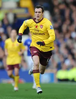 Everton V Arsenal 2010-11 Prints: Sebastien Squillaci's Game-Winning Performance: Arsenal's 2-1 Victory over Everton