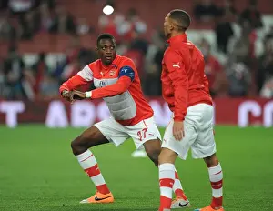 Semia Ajayi (Arsenal) before the match. Arsenal 1: 2 Southampton. Capital One Cup