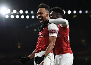 Arsenal V Fulham 2018-19 Prints: Four Sensational Aubameyang Goals: Arsenal's Unforgettable New Year's Day Victory over Fulham (January 1)