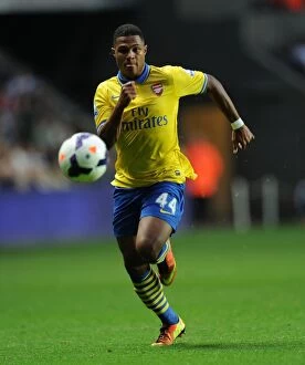 Swansea City v Arsenal 2013-14 Collection: Serge Gnabry in Action: Arsenal vs Swansea City, Premier League 2013-14