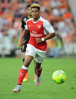 Lens v Arsenal 2016-17 Collection: Serge Gnabry in Action: Arsenal's Pre-Season Battle at Lens, 2016