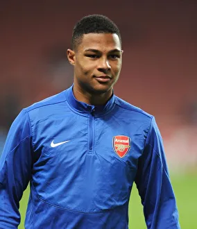 Arsenal V Napoli 2013-14 Prints: Serge Gnabry (Arsenal). Arsenal 2: 0 Napoli