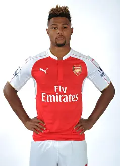 Serge Gnabry at Arsenal's 2015-16 First Team Photocall