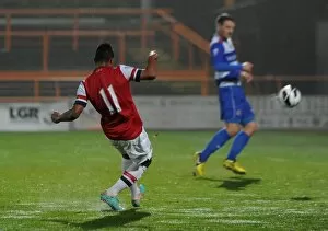 Serge Gnabry scores Arsenals 1st goal. Arsenal U21 2: 0 Reading U21. Barclays Premier U21 League