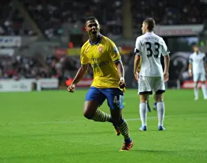 Swansea Prints: Serge Gnabry Scores First Arsenal Goal: Swansea City vs. Arsenal (2013-14)