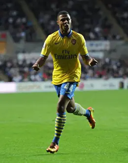 Swansea Prints: Serge Gnabry Scores First Arsenal Goal: Swansea City vs. Arsenal (2013-14)