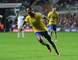 Swansea Prints: Serge Gnabry Scores First Arsenal Goal: Swansea City vs Arsenal, 2013-14 Season