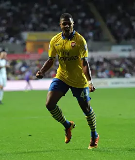 Swansea Prints: Serge Gnabry Scores First Arsenal Goal: Swansea City vs Arsenal, Premier League 2013-14