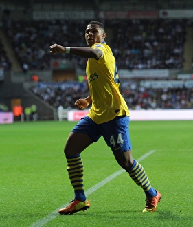 Swansea Prints: Serge Gnabry Scores First Goal: Swansea City vs. Arsenal, Premier League 2013-14