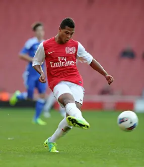 Arsenal U18 V Chelsea U18 2011-12 Prints: Serge Gnabry Scores the Winning Goal: Arsenal U18 1-0 Chelsea U18 (Emirages Stadium)