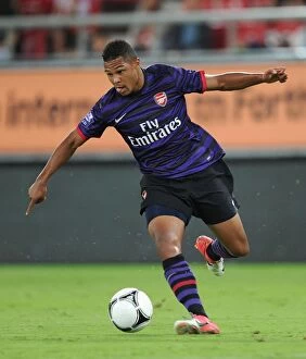 Images Dated 12th September 2012: Serge Gnabry Shines: Arsenal's Young Star at Olympiacos NextGen Series