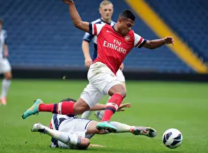 West Bromwich Albion U21 V Arsenal U21 2012-13 Prints: Serge Gnabry vs. George Thorne: Clash in the Barclays Under-21 League