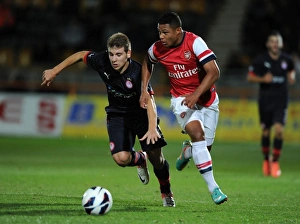Serge Gnabry's Agile Moves: Outshining Dimitrios Voutsiotis in Arsenal U19's NextGen Series Match against Olympiacos