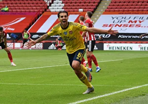 SHEFFIELD, ENGLAND - JUNE 28: Dani Ceballos celebrates scoring Arsenals 2nd goal during the FA Cup Fifth Quarter Final