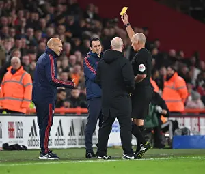 Sheffield United vs. Arsenal: Referee Shows Yellow Card to Arsenal's Freddie Ljungberg
