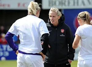 Arsenal Ladies V Wolfsburg 2012-13 Prints: Shelley Kerr Guides Arsenal Ladies in UEFA Women's Champions League Semi-Final Battle against VfL Wolfsburg