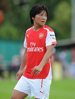 Millwall Lionessess V Arsenal Ladies 2014 Prints: Shinobu Ohno in Action: Millwall Lionesses vs. Arsenal Ladies - WSL Continental Cup