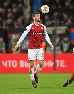 CSKA Moscow V Arsenal 2017-18 Prints: Shkodran Mustafi in Action: Arsenal vs