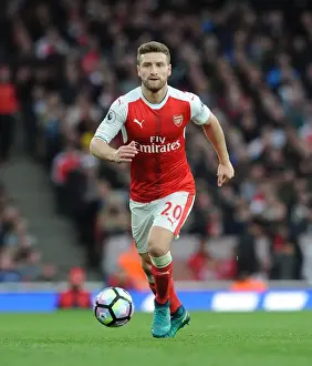 Shkodran Mustafi (Arsenal). Arsenal 0: 0 Middlesbrough. Premier League. Emirates Stadium