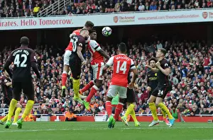 Arsenal V Manchester City 2016-17 Prints: Shkodran Mustafi's Stunner: Arsenal's Game-Changing Goal vs