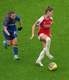 Arsenal Women V Chelsea Women 2023-24 Prints: Showdown at Emirates: Pelova vs