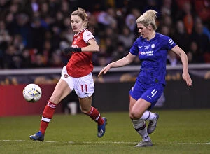 Arsenal Women v Chelsea Women - Continental Cup Final 2020 Collection: Showdown at the FA Womens Continental League Cup Final: Miedema vs. Bright - Arsenal vs. Chelsea