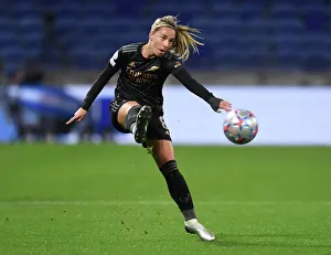 Olympic Lyonnais V Arsenal Women 2022-23 Prints: Showdown in Lyon: Arsenal Women vs. Olympique Lyonnais in UEFA Champions League