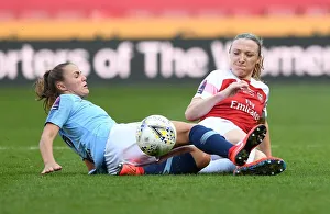 Arsenal V Manchester City - Continental Cup Final 2019 Prints: Showdown in the Midfield: Quinn vs