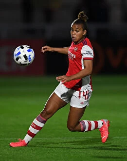 Images Dated 31st August 2021: Showdown in the UEFA Women's Champions League: Arsenal Women vs Slavia Prague at Meadow Park