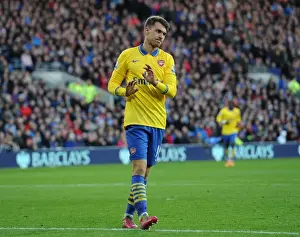 Cardiff City V Arsenal 2013-14 Prints: Silent Scorer: Aaron Ramsey's Goal for Arsenal at Cardiff City, 2013