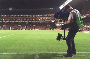 Arsenal v Sparta Prague (2005-6) Collection: Sky Cameraman by the pitch. Arsenal 3: 0 Sparta Prague
