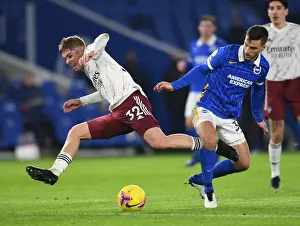 Brighton And Hove Albion V Arsenal 2020-21 Prints: Smith Rowe vs Veltman: A Premier League Showdown - Arsenal vs Brighton