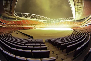 Snowy Emirates Stadium: Arsenal vs. Blackburn Rovers, Premier League
