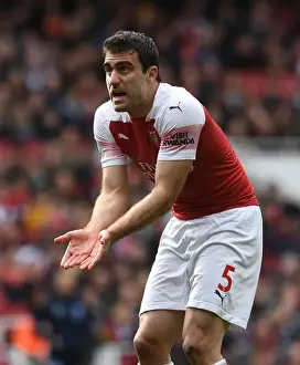 Sokratis in Action: Arsenal vs Brighton & Hove Albion, Premier League 2018-19