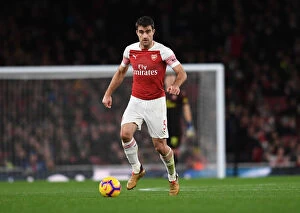 Arsenal v Huddersfield Town - 2018-19 Collection: Sokratis in Action: Arsenal vs Huddersfield Town, Premier League (2018-19)