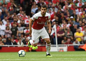Arsenal V Manchester City 2018-19 Prints: Sokratis in Action: Arsenal vs Manchester City, Premier League 2018-19