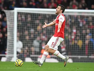 Sokratis in Action: Arsenal vs. Wolverhampton Wanderers (Premier League 2019-20)