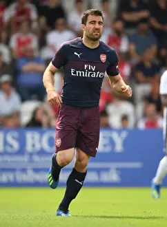 Borehamwood V Arsenal 2018-19 Prints: Sokratis in Action: Arsenal's Pre-Season Clash against Borehamwood (2018)