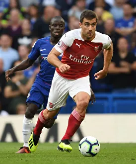 Chelsea V Arsenal 2018-19 Prints: Sokratis in Action: Chelsea vs. Arsenal, Premier League 2018-19