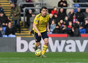 Sokratis of Arsenal in Action against Crystal Palace - Premier League 2019-20