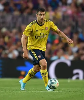 Sokratis of Arsenal vs. FC Barcelona at Nou Camp: 2019-20 Pre-Season Showdown
