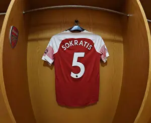 Sokratis Hanging Jersey: Arsenal vs Manchester City, Premier League 2018-19