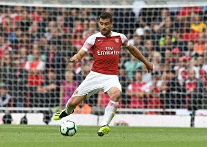 Arsenal V Manchester City 2018-19 Prints: Sokratis Papastathopoulos: In Action Against Manchester City