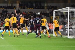 Images Dated 24th April 2019: Sokratis Scores the Winner: Arsenal's Triumph over Wolverhampton Wanderers in Premier League 2018-19