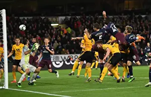 Wolverhampton Wanderers V Arsenal 2018-19 Prints: Sokratis Scores the Winning Goal: Wolverhampton Wanderers vs