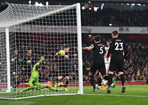 Arsenal V Manchester United 2019-20 Prints: Sokratis Surprise Strike: Arsenal's Equalizer Against Manchester United