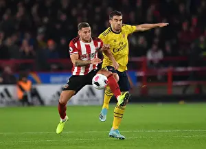Sokratis vs. Billy Sharp: Intense Battle at Bramall Lane - Sheffield United vs. Arsenal, Premier League 2019-20