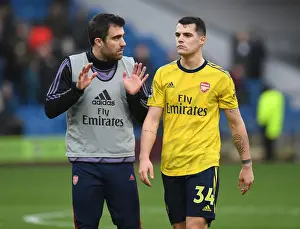 Burnley V Arsenal 2019-20 Prints: Sokratis and Xhaka: Arsenal's Defensive Duo After Burnley Clash (Burnley v Arsenal)