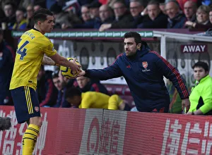 Sokratis and Xhaka: A Moment from the Burnley vs. Arsenal Premier League Clash