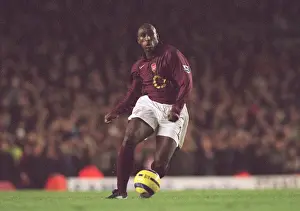 Campbell Sol Prints: Sol Campbell (Arsenal). Arsenal 0: 0 Manchester United. FA Premiership